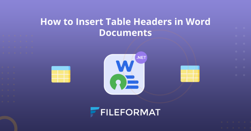 How to Insert Table Headers in Word Documents