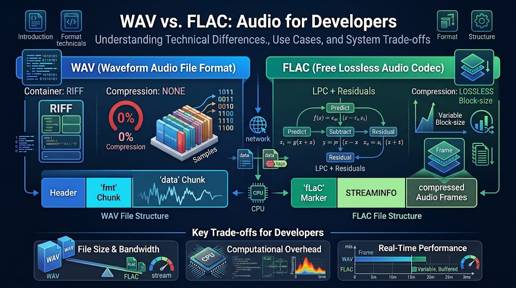 WAV vs FLAC: Lossless Audio for Developers Explained