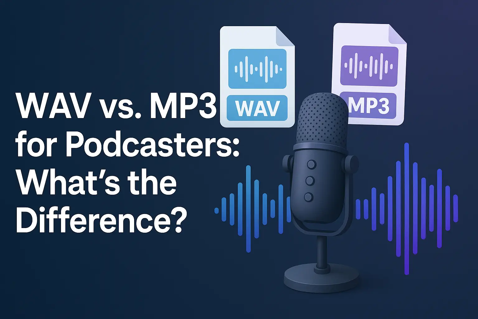 Title - WAV vs. MP3 for Podcasters: What's the Difference?