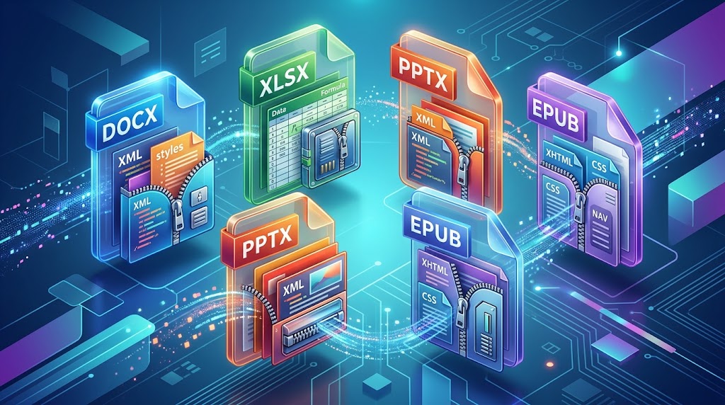 How Compression Works Inside EPUB, DOCX, XLSX, & PPTX: The Hidden ZIP Architecture