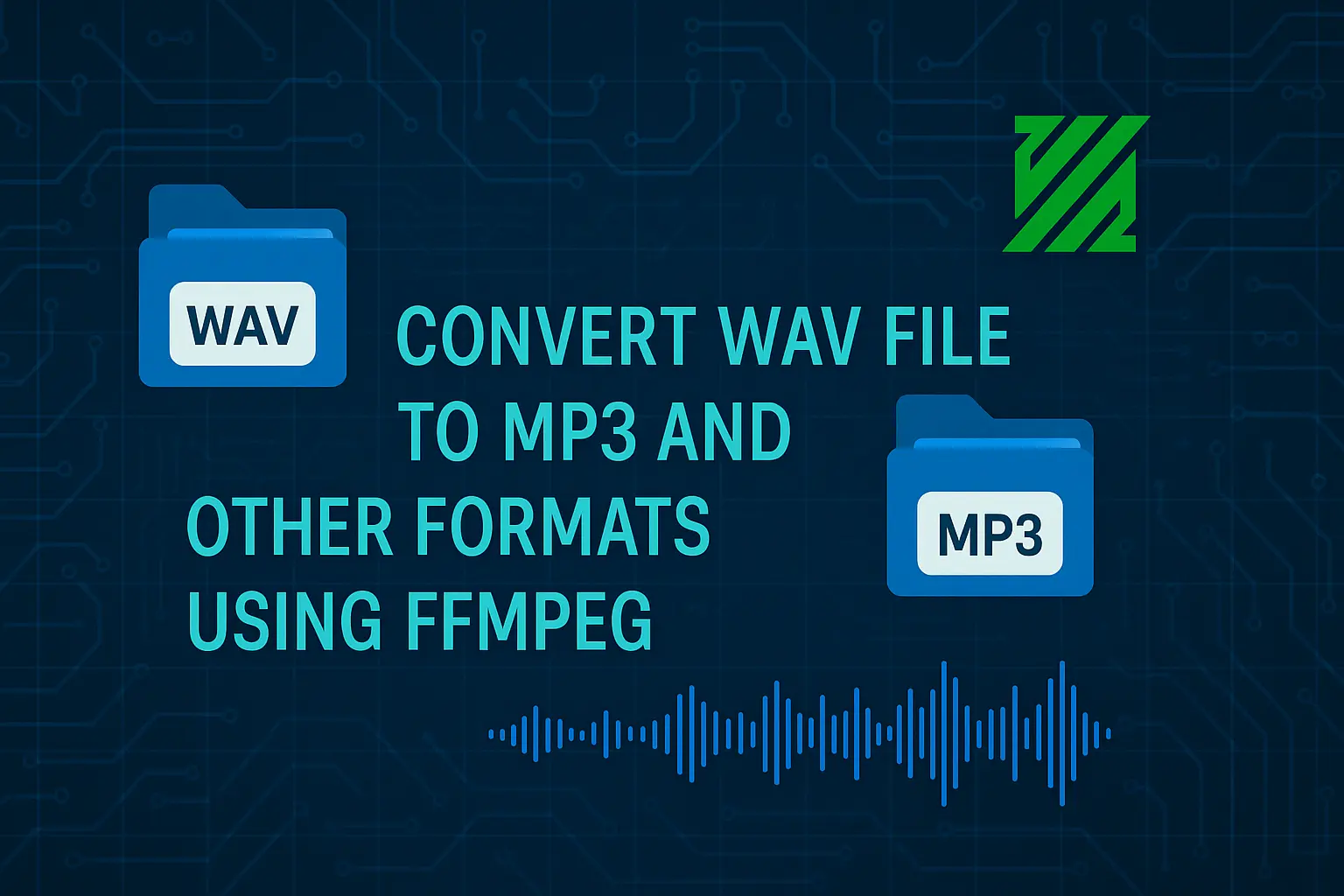 Title - تبدیل فایل WAV به MP3 و سایر فرمت‌ها با استفاده از FFmpeg
