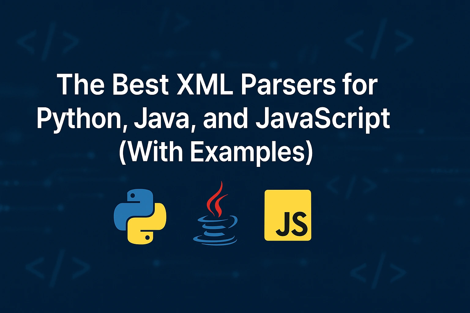 Otsikko - Parhaat XML-jäsentäjät Pythonille, Javalle ja JavaScriptille