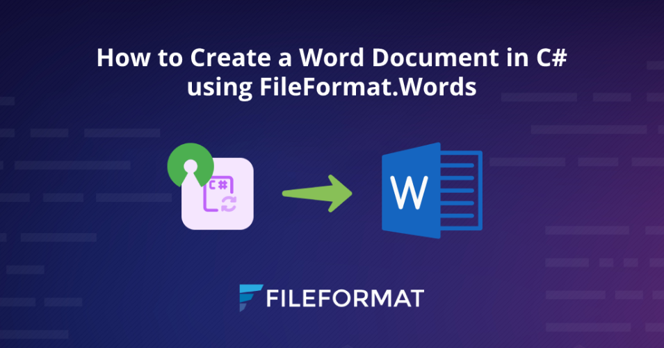 How to Create a Word Document in C# 