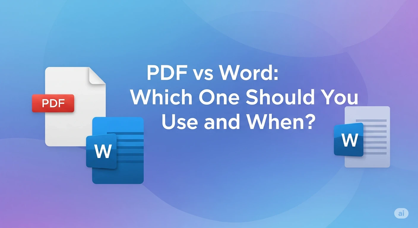 Title - PDF vs Word: Which One Should You Use and When?