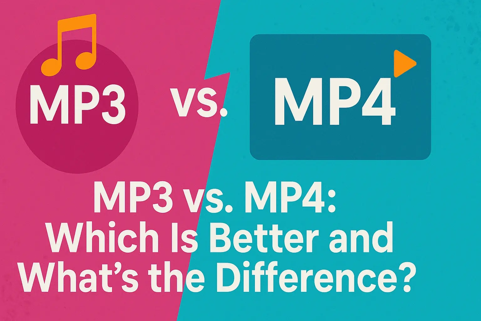 Titre - MP3 vs. MP4 : Lequel est le meilleur et quelle est la différence ?