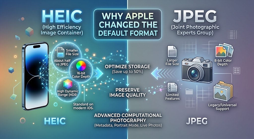 HEIC vs JPEG - Why Apple Changed the Default Image Format