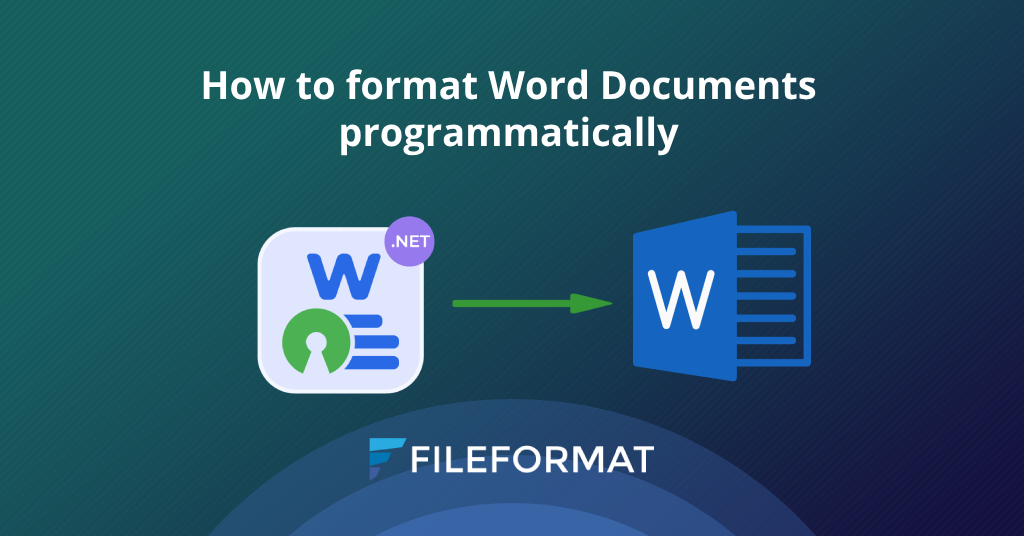 워드 문서를 프로그래밍 방식으로 포맷하는 방법