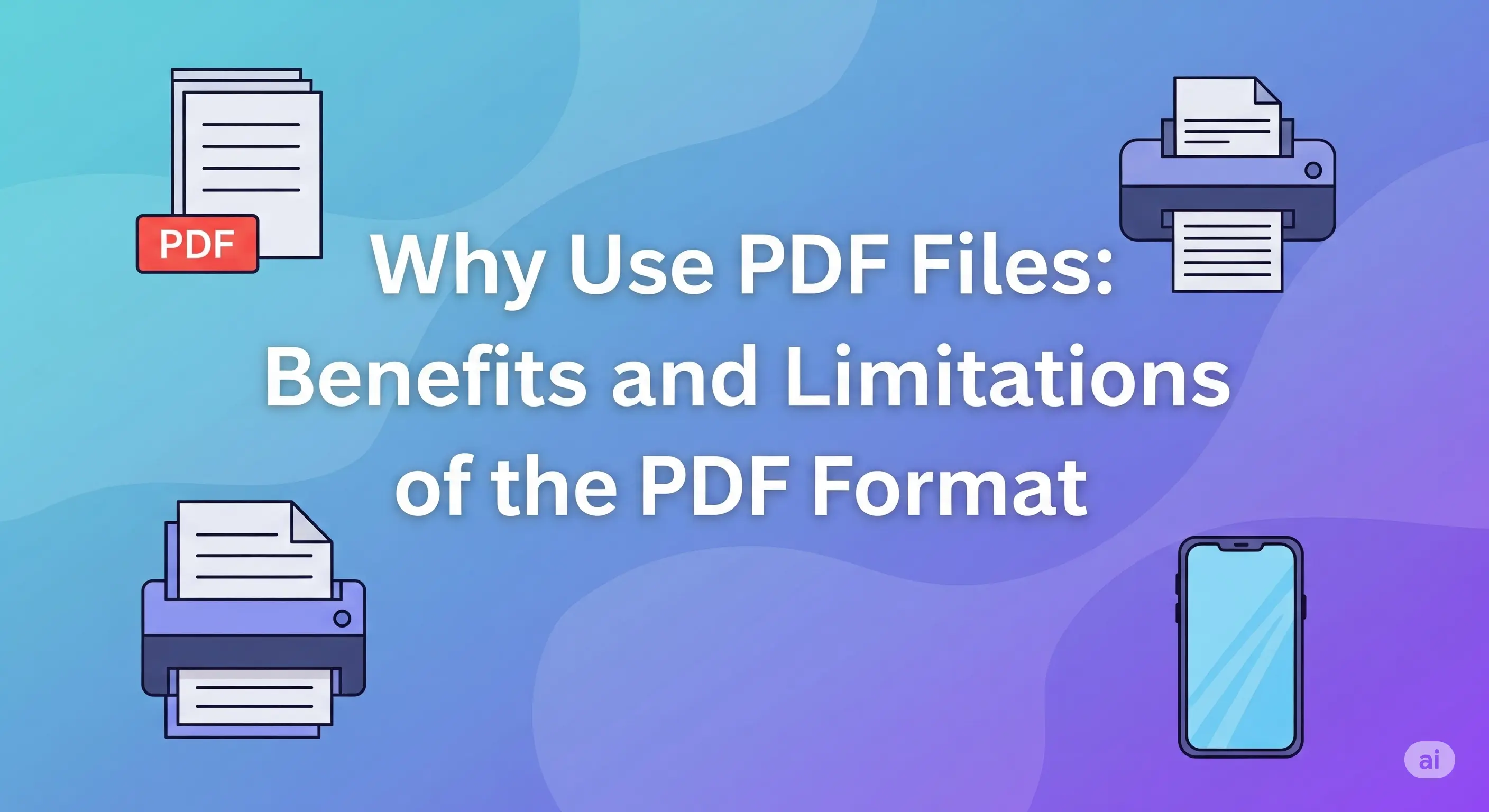 Title - Why Use PDF Files: Benefits and Limitations of the PDF Format