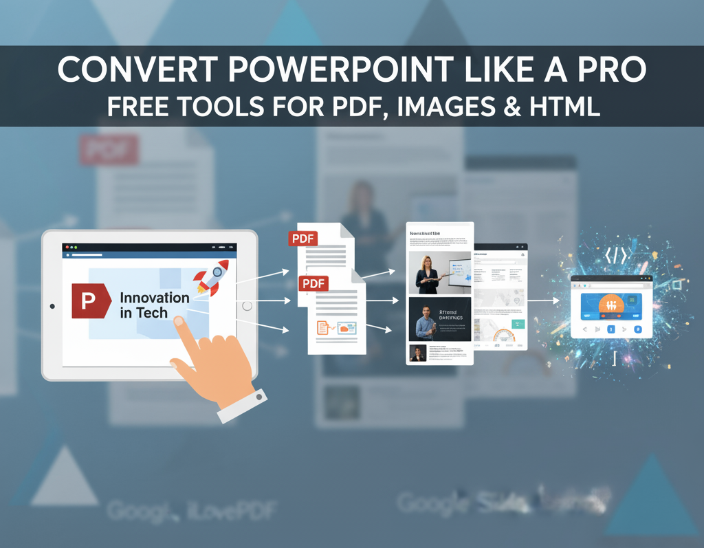 Convert PowerPoint Like a Pro: Free Tools for PDF, Images, and HTML