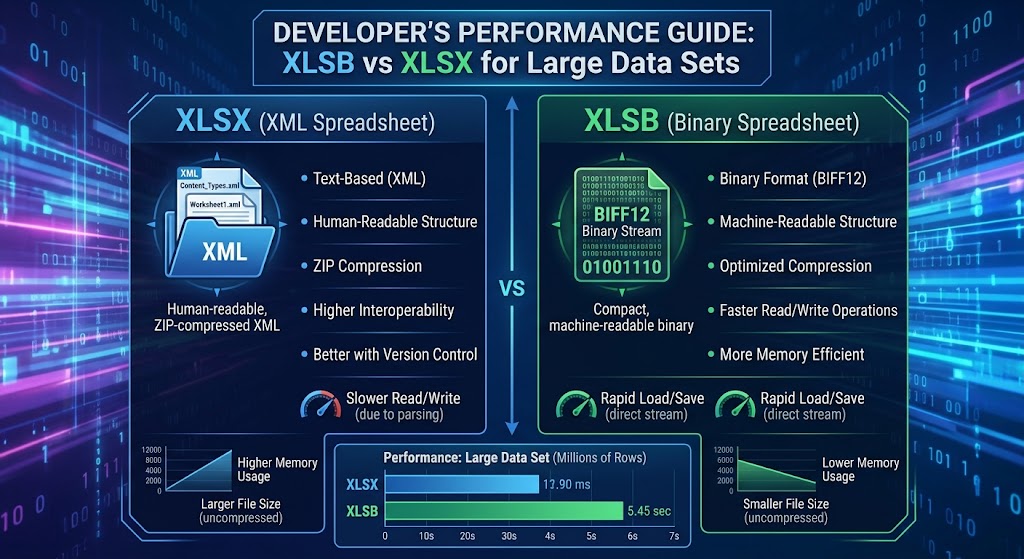 XLSB vs XLSX for Large Data Sets: A Developer’s Performance Guide