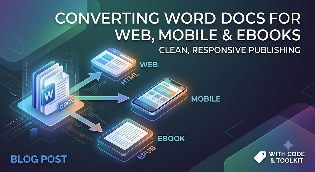 Converting Word Docs for Web, Mobile, and eBooks: A Practical Guide & Toolkit