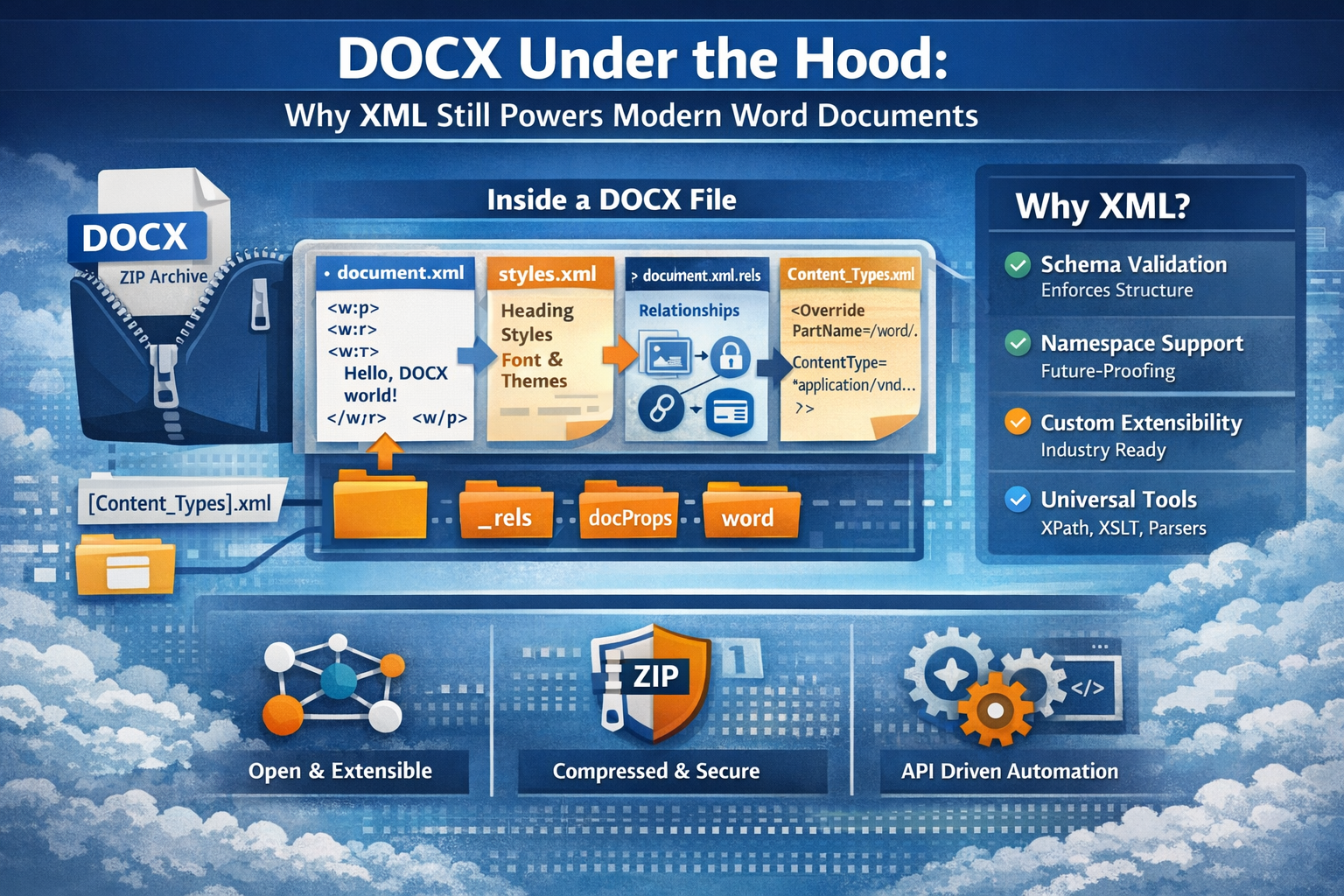 DOCX dưới lớp: Cách XML cung cấp sức mạnh cho tài liệu Microsoft Word hiện đại