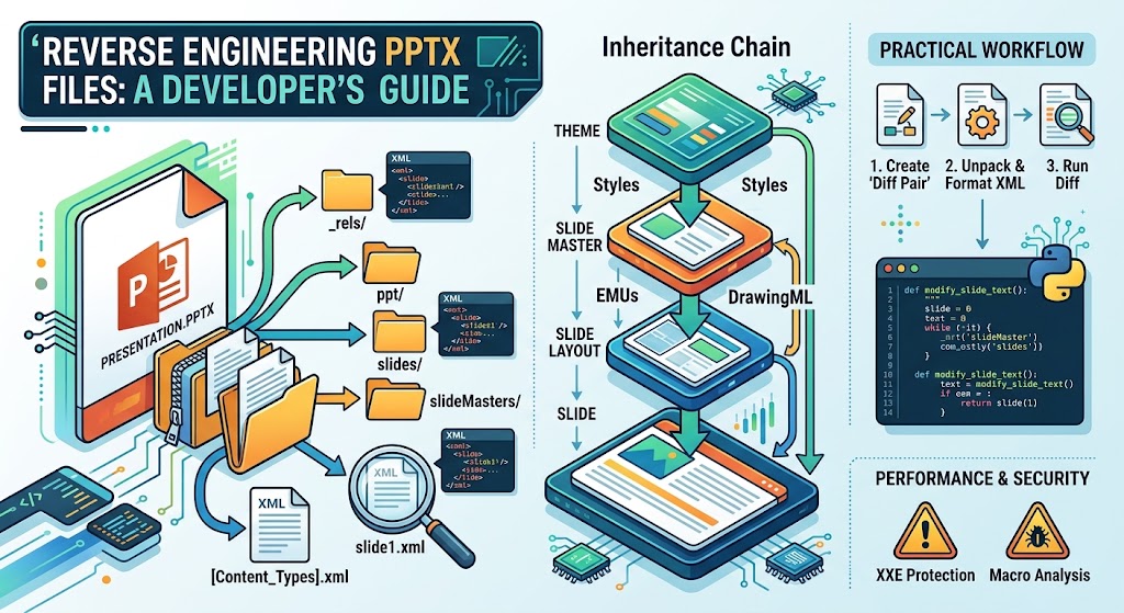 PPTX Reverse Engineering: Understanding PowerPoint Files Internally